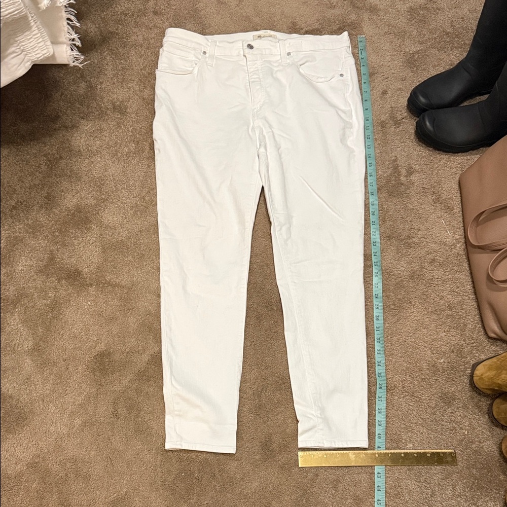 Madewell Cream Skinny Jeans